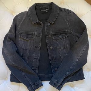 Vero Moda Black Denim Jacket, slim cut, size small, excellent used condition